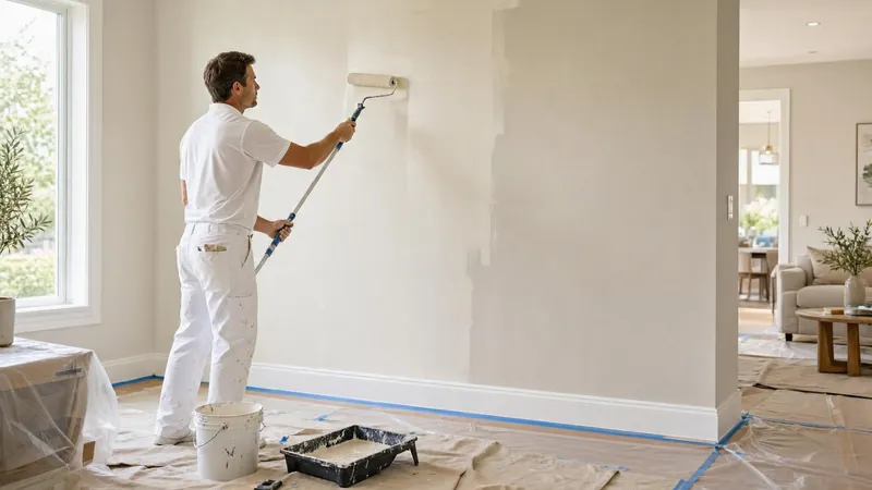 Interior painting work by Alpamayo in Dubai